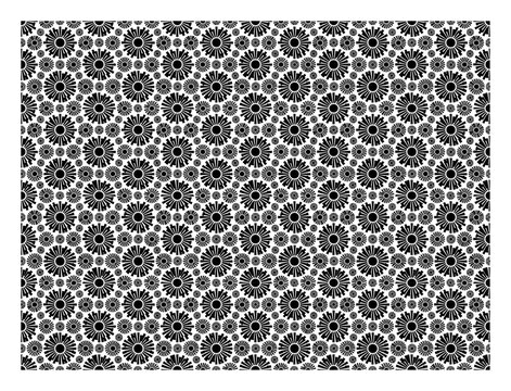 Japanese floral crest background with repeating chrysanthemum sunburst motifs