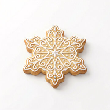 Biscuit flocon d&eacute;cor&eacute; en sucre