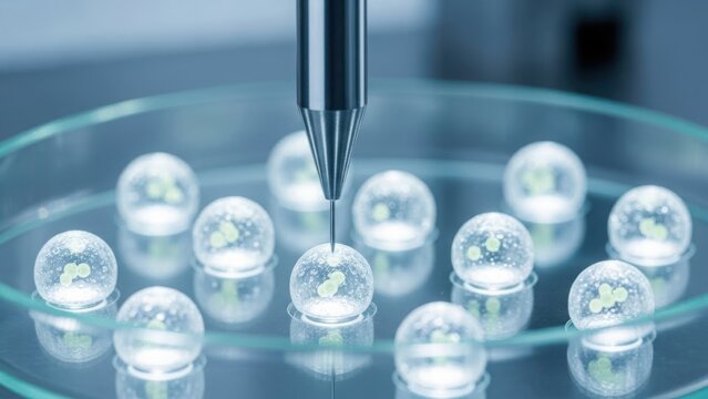 Microscopic analysis of cell cultures in petri dishes