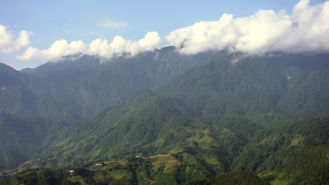 Asia, Vietnam , Sapa 05,08,2026 Sapa town, a mountain village in northern Vietnam famous for its Fansipan, terraced rice fields and local ethnic populations