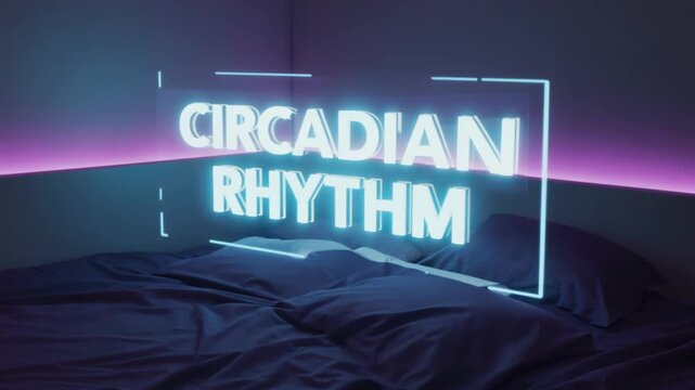 Circadian rhythm in bed.