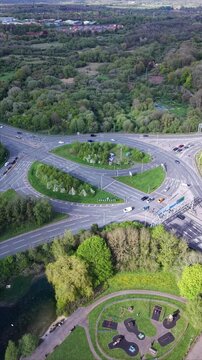 Green Junction: Life at the Roundabout. Basingstoke. England. UK