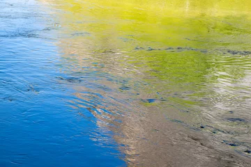 Fototapete Krankenhaus Abstract Water Reflections, Merced River  © Betty Sederquist