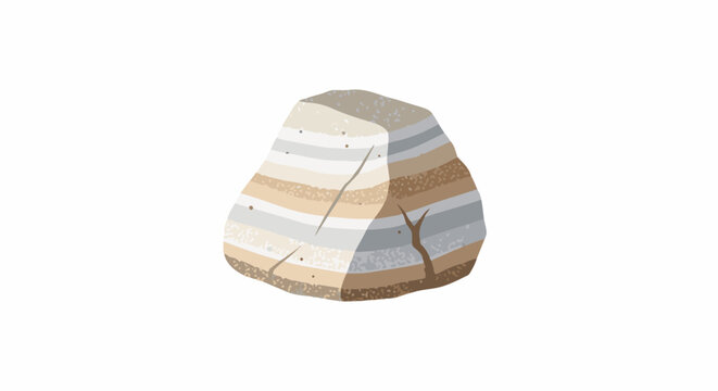 A layered, multi-colored stone with visible strata