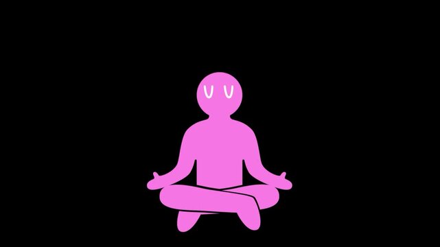 Meditative Figure Surrounded by Questions