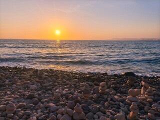 sunset on the beach © MauricioA