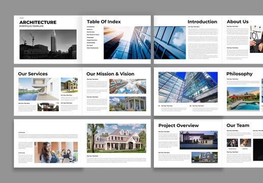 Architecture Portfolio Template Design