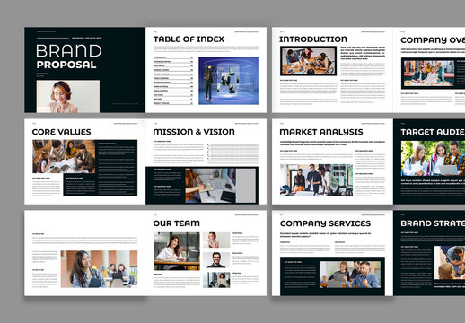 Brand Proposal Layout Template Design