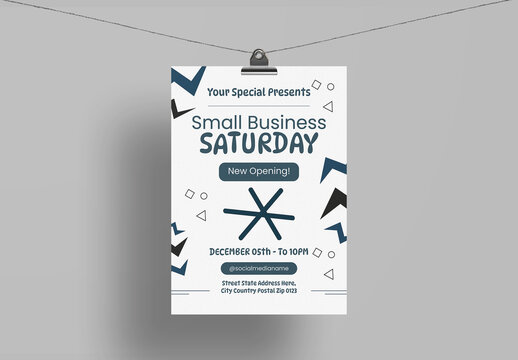 Small Business Promotional Flyer Template Layout