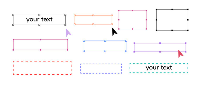 Selection Frames Set, Bounding Boxes and Outline Rectangles