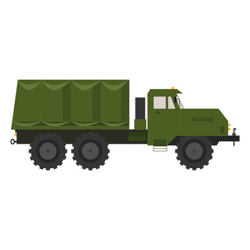Truck militar silhouette