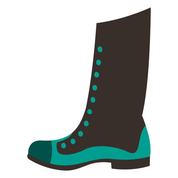 High ankle ladies shoe
