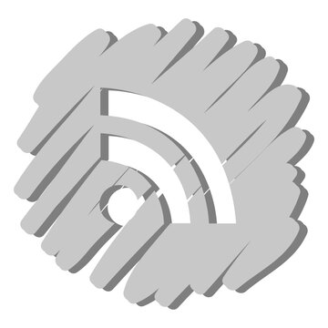 Rss feed distorted icon
