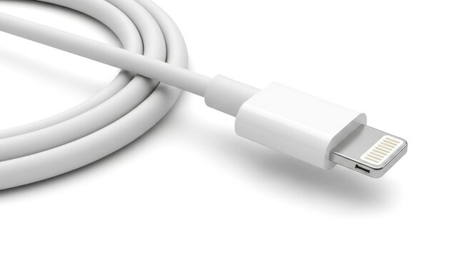 Lightning cable for iPhone charging.