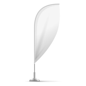 Blank feather convex flag