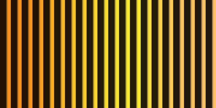 Vertical stripes of orange yellow and gold with dark background lines parallel