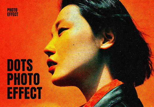 Printer Photo Effect &ndash; Halftone for Album Cover & Social Media (PSD)