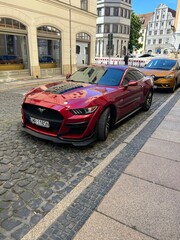 Fototapeta premium Gorlitz, Germany May 3, 2026 Ford Mustang Shelby GT500