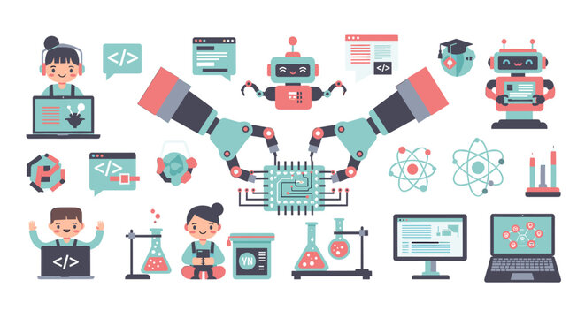 A cheerful cartoon developer celebrating a successful coding project, ideal for technology blogs and educational software marketing.