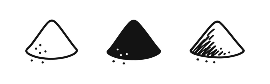 Powder Pile Raw Material Construction Ingredient Icon