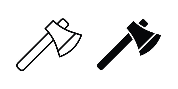 Axe icon vector illustration. Editable black icons. EPS 10