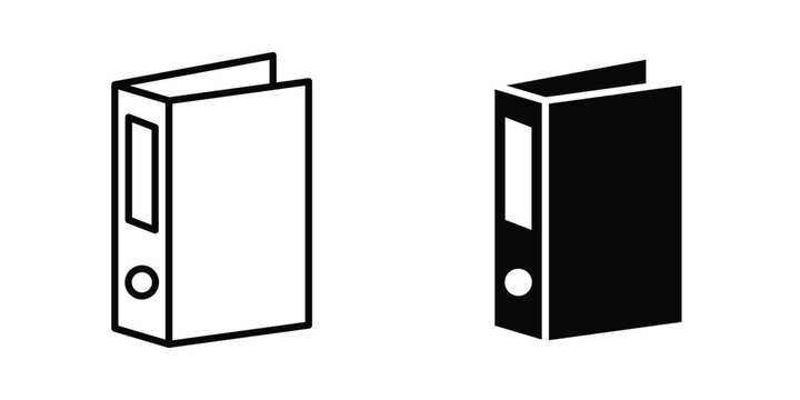 Binder icon vector illustration. Editable black icons. EPS 10