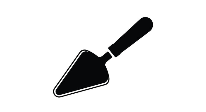 Cake server silhouette on a white background