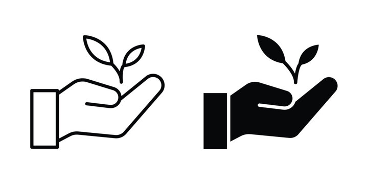 ECO friendly icon vector illustration. Editable black icons. EPS 10