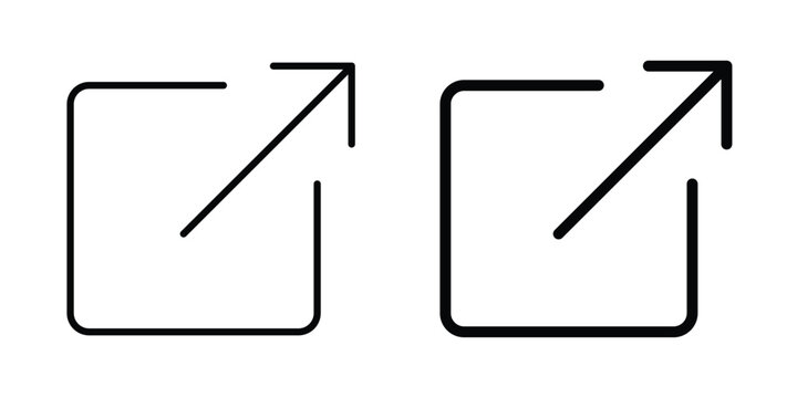 Export icon vector illustration. Editable black icons. EPS 10