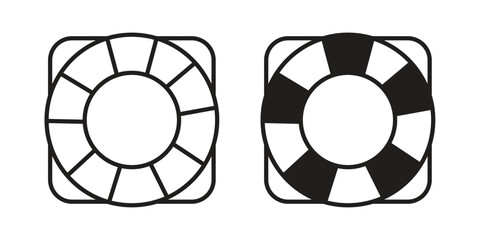 Life buoy icon vector illustration. Editable black icons. EPS 10 © Win
