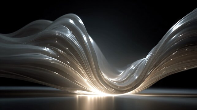 Achievement - Abstract culmination, conceptual success, visual triumph, elevated forms, flowing energy, minimalistic composition, dynamic completion, expressive accomplishment.