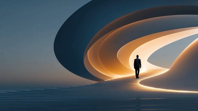 Adapting to change concept abstract depiction of flexibility, personal evolution, transformation acceptance, resilience, learning, growth, adaptation strategies