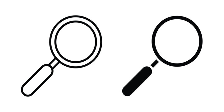 Loupe icon vector illustration. Editable black icons. EPS 10