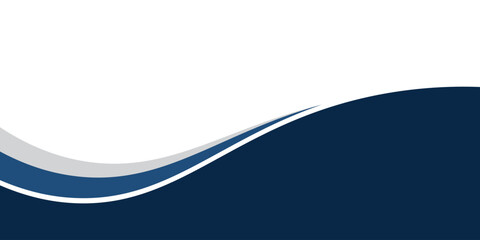 Obraz premium Professional Navy Blue Corporate Background with Wave Shapes for Business Presentation