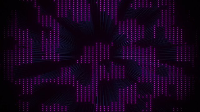 Fiber optics pink blue retro spaced seamless loop animation