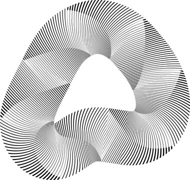 Large amorphous contour with expanded silhouette, irregular perimeter and fluid morphing structure