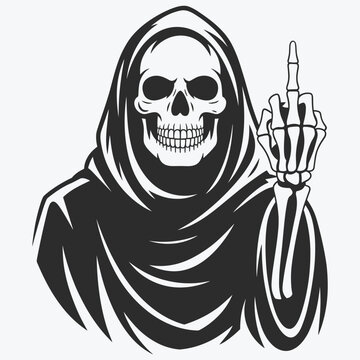 Grim Reaper Vector Illustration, Grim Reaper SVG