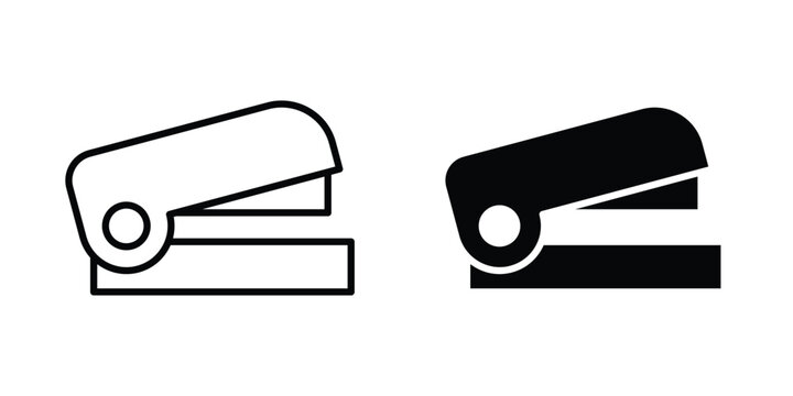 Stapler icon vector illustration. Editable black icons. EPS 10