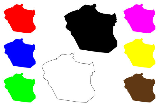 El Tigre city (Bolivarian Republic of Venezuela) map vector illustration, scribble sketch El Tigrito map