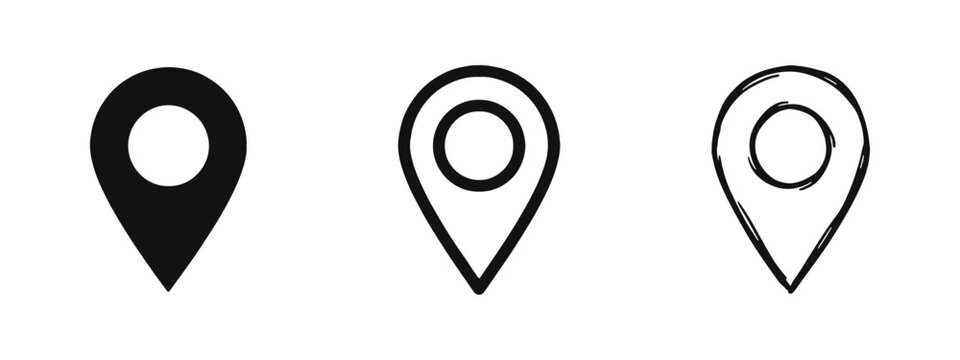 Map Pin and Location Marker Icons Set
