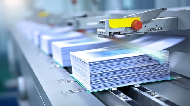 Automated Printing and Binding Process with Pages Advancing on Conveyor