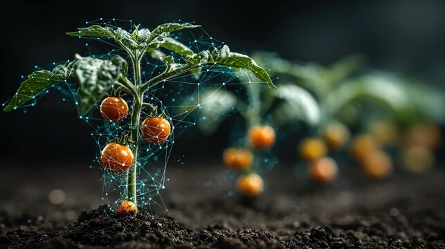 Advanced genetic engineering techniques improving crop resistance, productivity, and nutritional value for sustainable and efficient global food production systems.