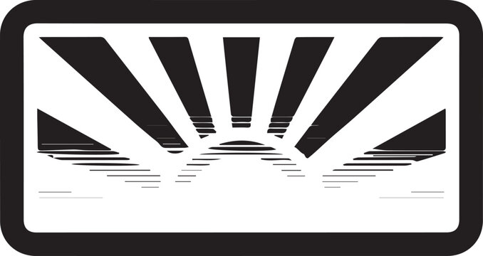 Premium Light Therapy Panel Vector Icon Featuring Sunrise Gradient for Mental Health Wellness Apps, Medical Devices, Sleep Optimization Solutions, Therapy Rooms, Digital Health Platforms