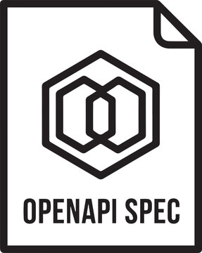 Professional OpenAPI Specification Document Icon for API Designers, Developers, and Tech Teams Showcasing RESTful API Documentation, Swagger UI, JSON Schema, Microservices Architecture,