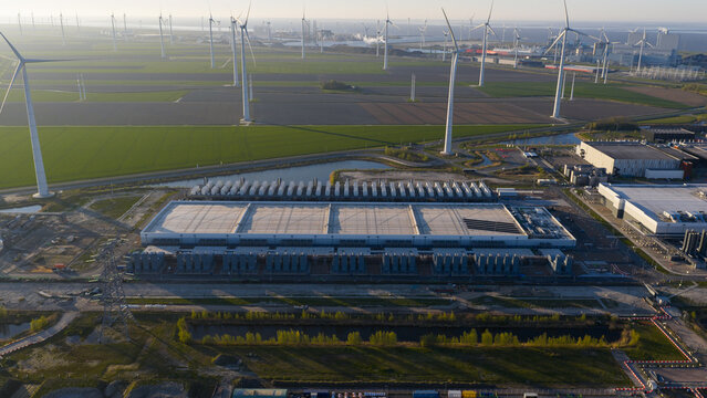 Aerial View of Eemshaven Hyperscale Data Center