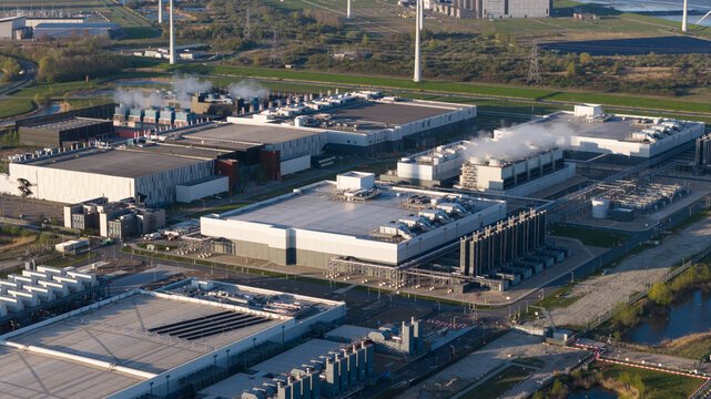 Aerial View of Eemshaven Hyperscale Data Center