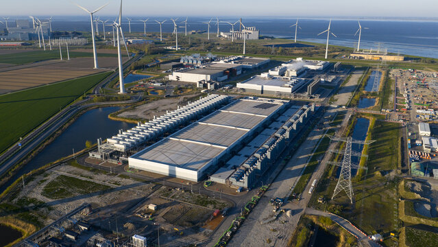 Aerial View of Eemshaven Hyperscale Data Center