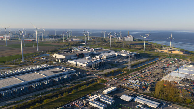 Aerial View of Eemshaven Hyperscale Data Center