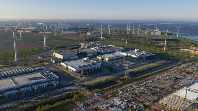 Aerial View of Eemshaven Hyperscale Data Center