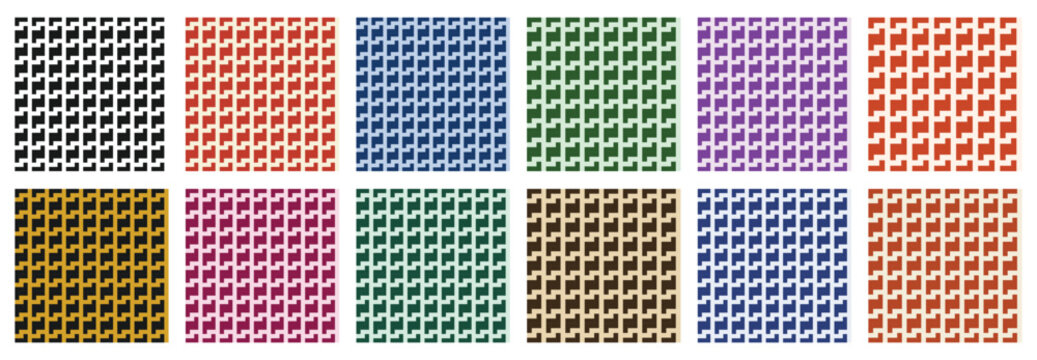 Seamless herringbone pattern set